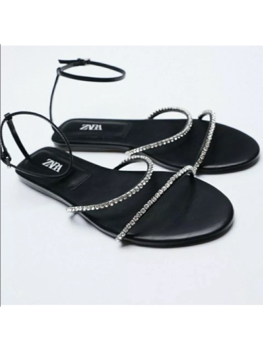 Zara Rhinestone Sandals - Picture 5 of 7